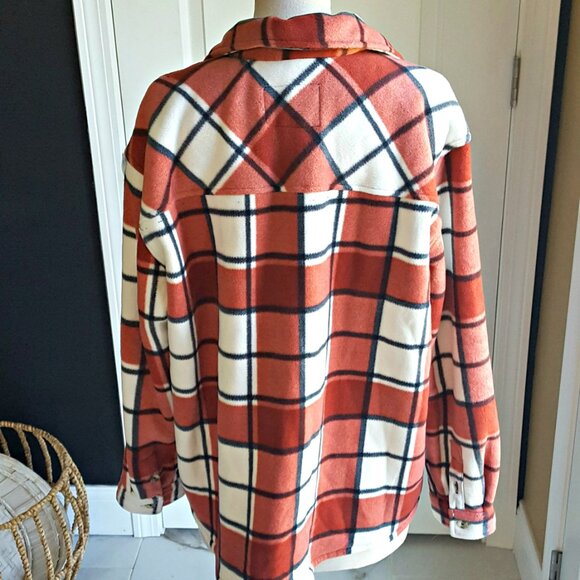 NWOT! PLUSH FLANNEL Sherpa LINED SHACKET SZ XL - Picture 5 of 7